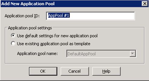 application pool